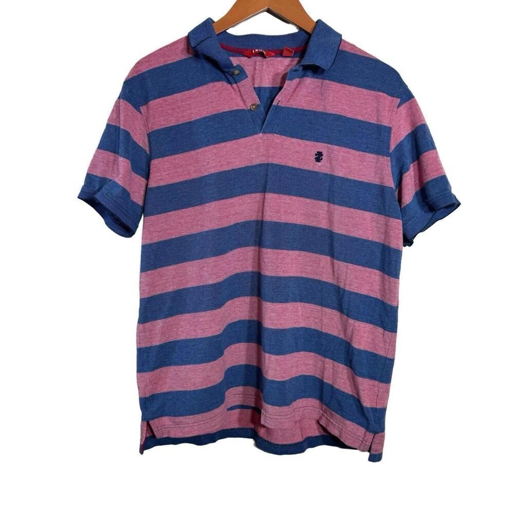 Izod Red And Blue Polo Shirt Size L, SKU: 189-2269